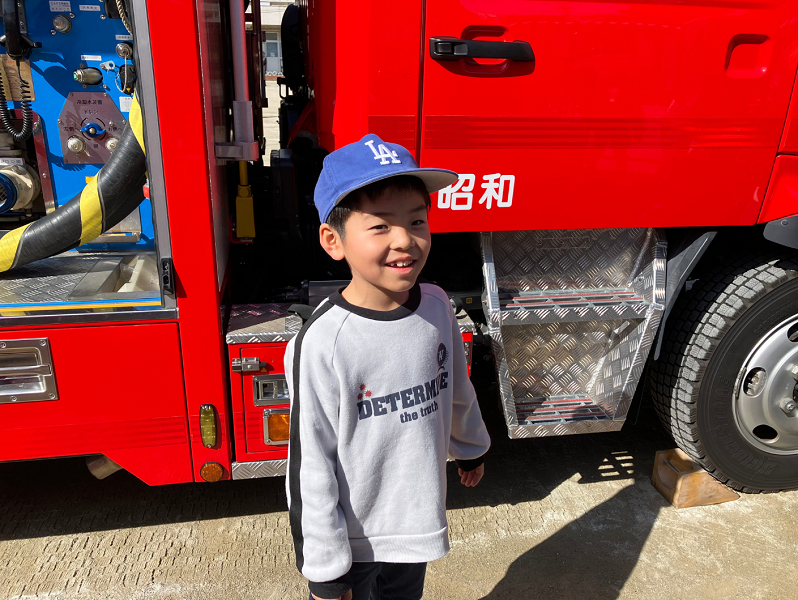 写真:消防車に乗ってみた!