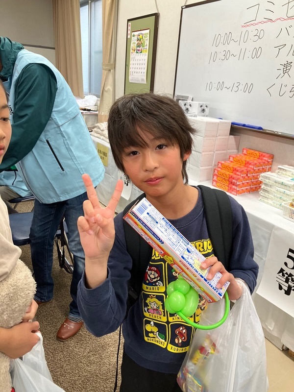 写真:ラップが当たった!