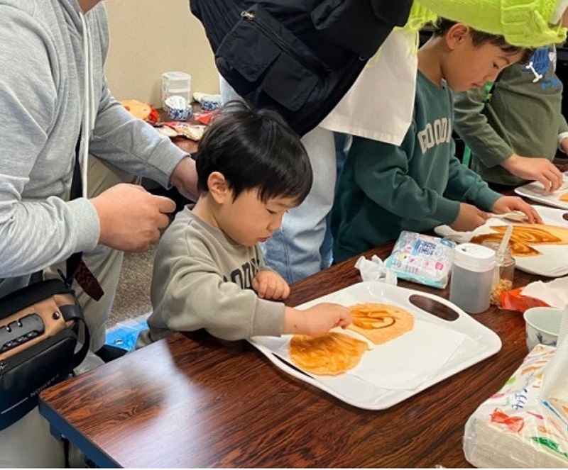 写真:たません作り1