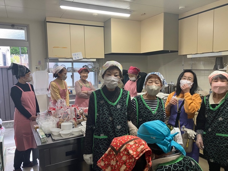 写真:模擬店準備