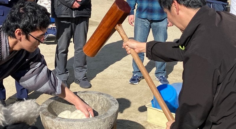 写真:餅つき1