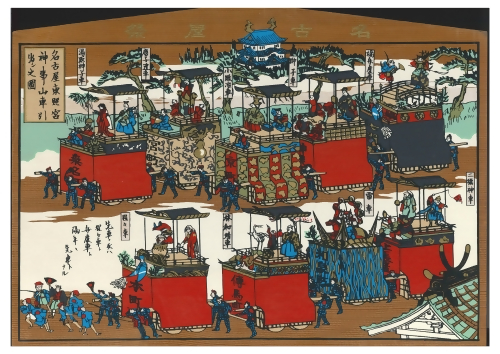 東照宮祭山車引き出しの図