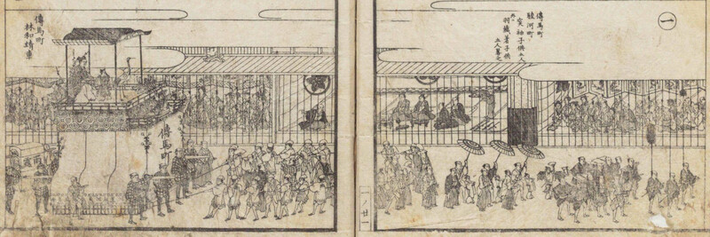 東照宮祭の祭礼行列の図