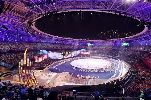 写真:杭州アジア競技大会開会式