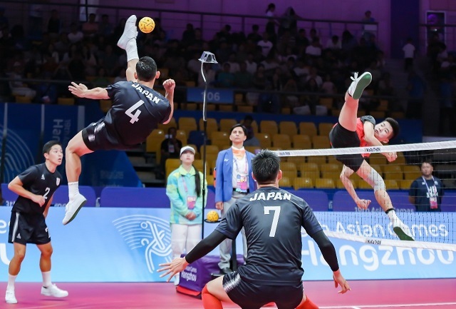 写真:杭州大会セパタクロー