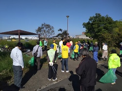 写真:南部出発式の様子