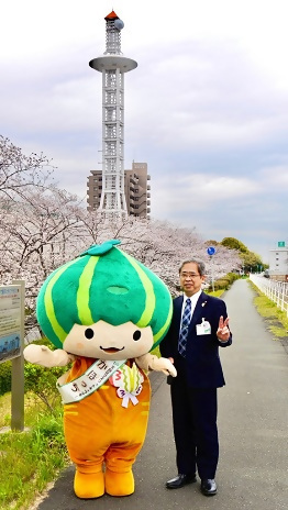 写真：区長とかぼっち（天白川）