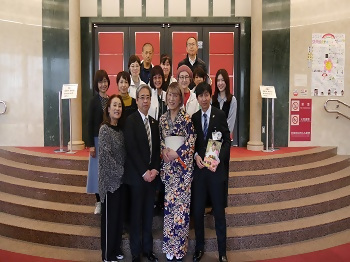 記念撮影の写真