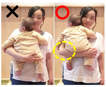 抱っこしている写真