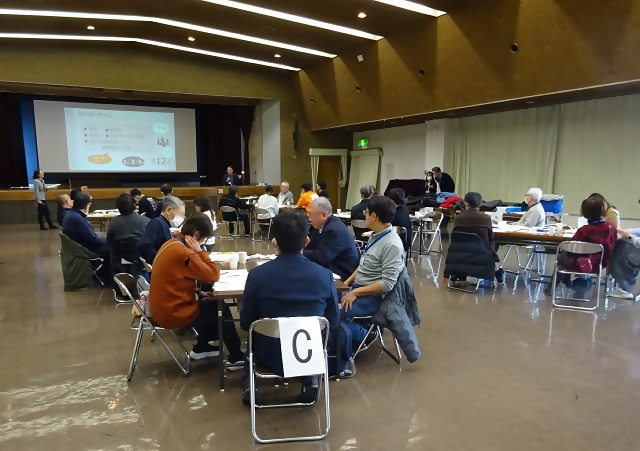 写真：筒井学区さんにプレゼンテーションを行っていただきました