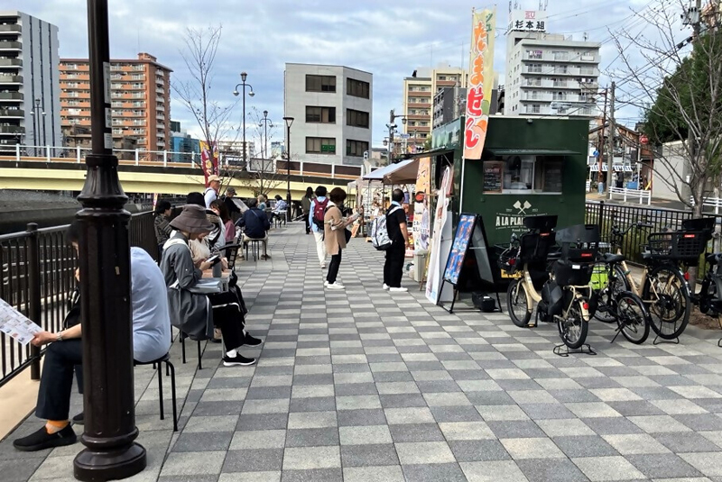 写真：尾頭橋にぎわいマルシェの様子