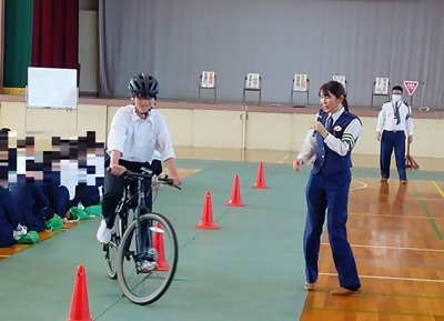 自転車教室の様子