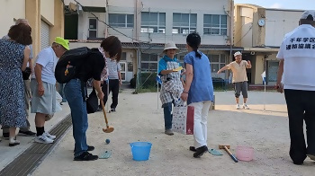 写真：グランドゴルフ体験