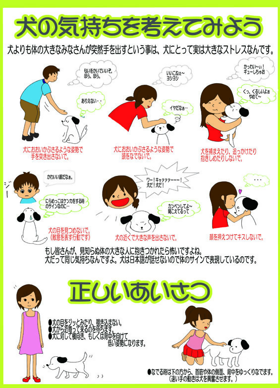 イラスト:犬の気持ちを考えてみようのパネル