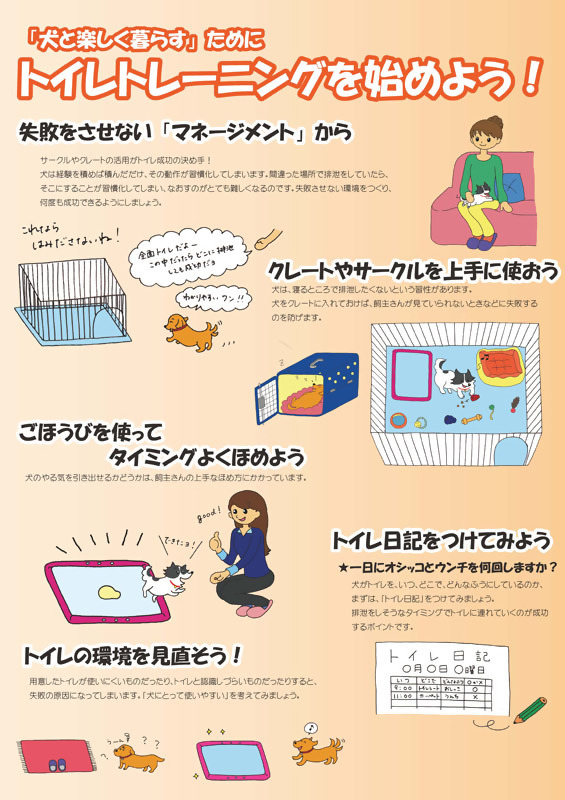 イラスト:トイレトレーニングを始めよう!のパネル