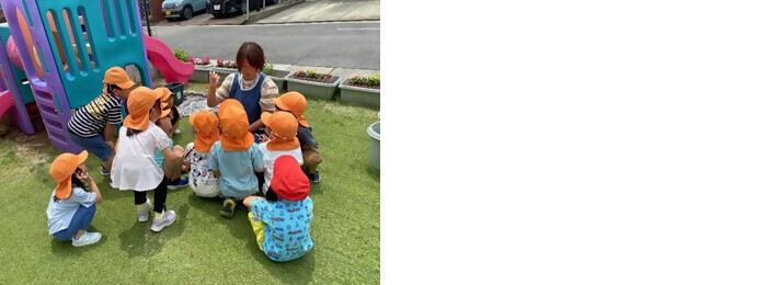 植樹の写真(クオリスキッズ名城公園保育園)