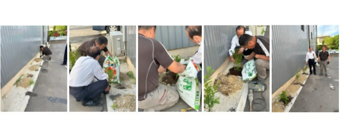 植樹の写真(日本理化GROUP株式会社)