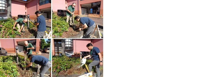 植樹の写真(熱田生涯学習センター)