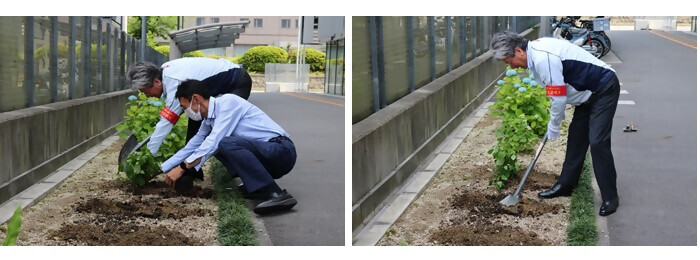 植樹の写真(株式会社フジトランスコーポレーション)