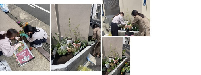 植樹の写真(カシワギ電気株式会社)