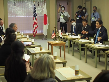 写真：市長表敬の様子