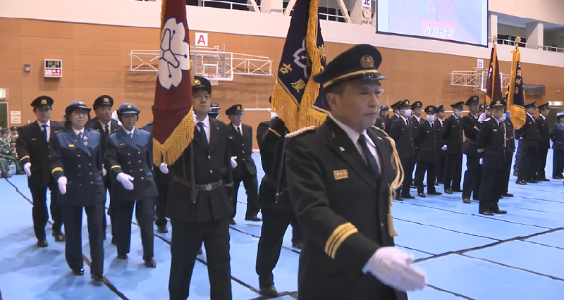 写真:行進の様子