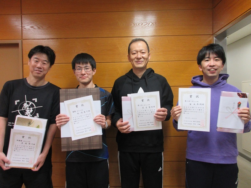 写真:男子Aの部 入賞