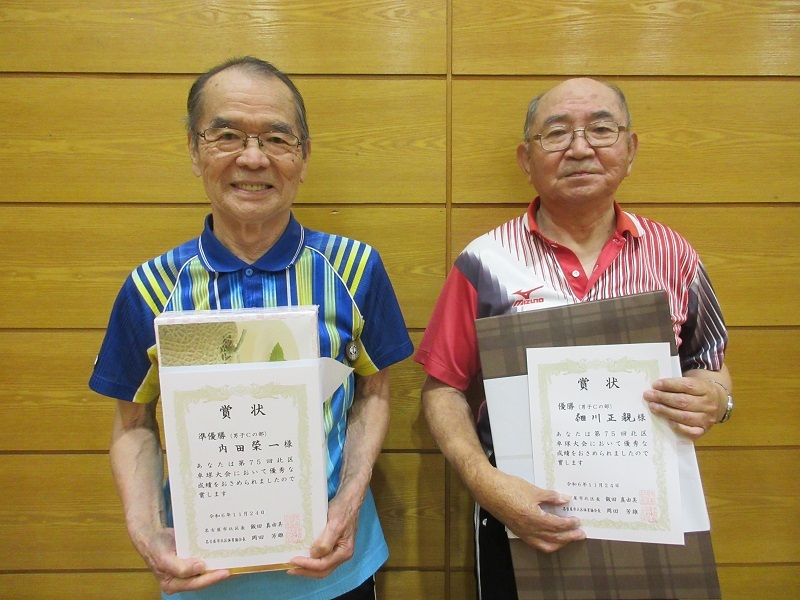 写真:男子Cの部 入賞