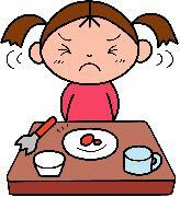 食べたくない子どものイラスト