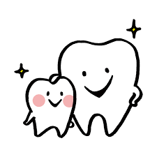 歯を磨いているイラスト