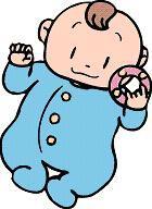 赤ちゃんのイラストです。