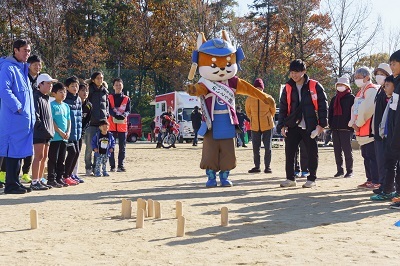 写真:エキシビジョンマッチの様子