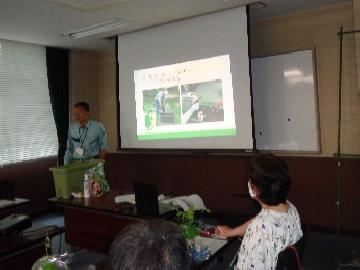 写真:緑のカーテンづくり講習会