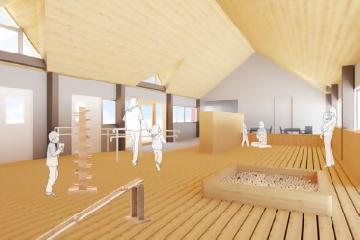 イラスト：レストハウス・カフェのイメージ