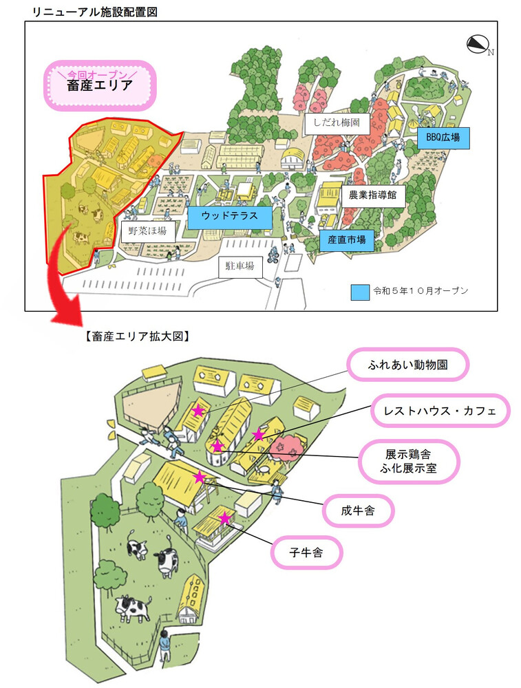 地図：リニューアル施設配置図