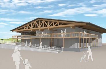 イラスト：成牛舎のイメージ