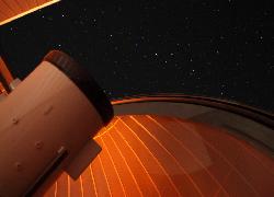 写真:ドームからみた星空