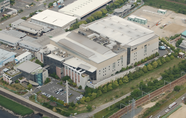 大江破砕工場の航空写真