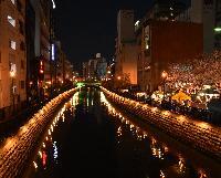 写真：納屋橋地区ライトアップ