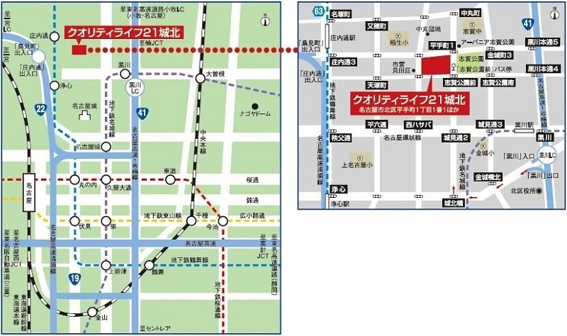 地図：交通アクセス概要図