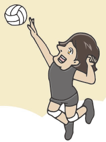 イラスト:バレーボール