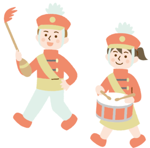 イラスト:マーチングバンド