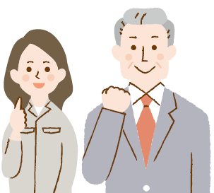 イラスト:働いている人