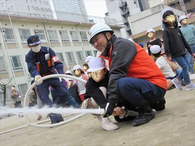 写真:放水の様子です 【消防団の記録】牧野消防団 2024年2月3日