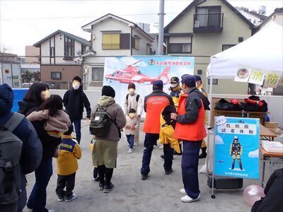 写真:イベント参加者対応の様子です。 【消防団の記録】各消防団 2024年3月2日