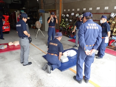 写真:救急訓練 【消防団の記録】日吉消防団 2024年9月15日