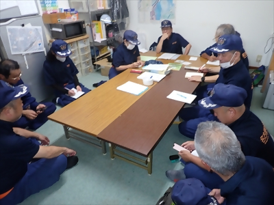 写真:検討会 【消防団の記録】米野消防団 2024年9月15日