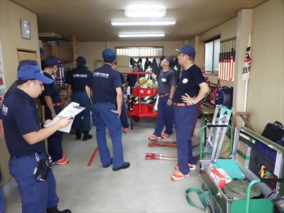 写真:物品検査 【消防団の記録】則武消防団 2024年9月15日