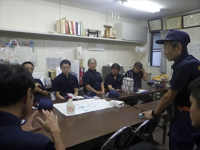 写真:防災行動計画確認 【消防団の記録】牧野消防団 2024年9月21日