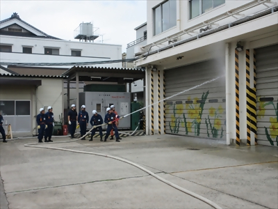 写真:放水訓練 【消防団の記録】稲西消防団 2024年9月29日